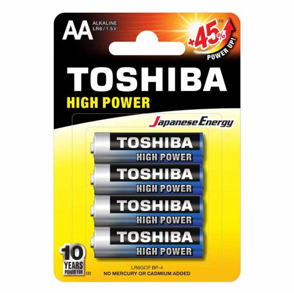 Toshiba Alkaline AA LR6GCP BP-4 Μπαταρίες 4 τεμάχια